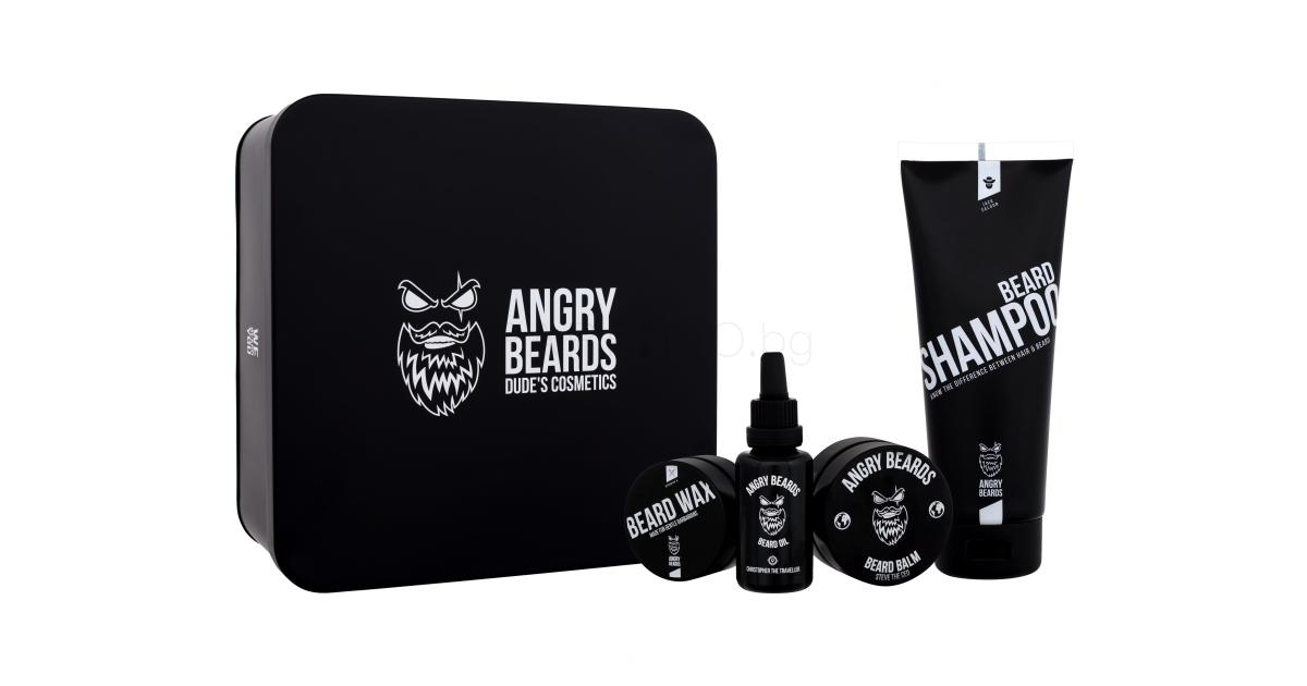 Angry Beards Beard Grooming Set CEO Шампоани за брада за мъже Parfimo bg