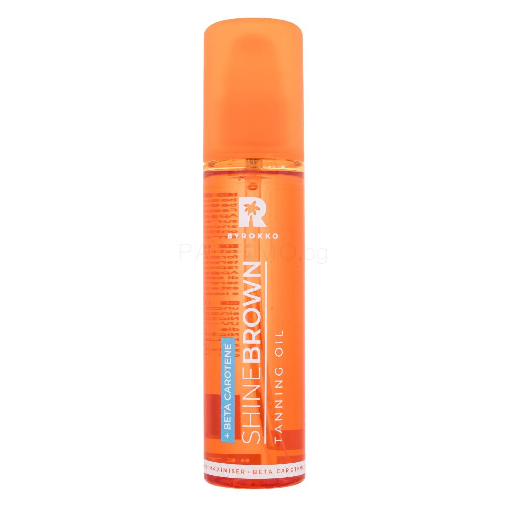 Byrokko Shine Brown Beta Carotene Tanning Maximiser Oil Слънцезащитни