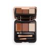 Makeup Revolution London Brow Sculpt Kit Комплекти и палитри за вежди за жени 2,2 g Нюанс Medium Brown