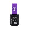 Rimmel London Super Gel Top Coat Лак за нокти за жени 12 ml увреден флакон