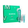 Marvis The Mints Toothpaste Подаръчен комплект паста за зъби Classic Strong Mint 85 ml + паста за зъби Anise Mint 10 ml + паста за зъби Whitening Mint 10 ml