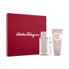 Ferragamo Ferragamo Bright Leather Подаръчен комплект EDT 100 ml + душ гел 100 ml + EDT 10 ml