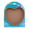 Canpol babies Silicone Suction Plate Heart Beige Съдове за деца 300 ml