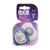 LOVI Night &amp; Day Dynamic Soother Boy 3-6m Биберон за деца 2 бр