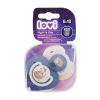 LOVI Night &amp; Day Dynamic Soother Boy 6-18m Биберон за деца 2 бр