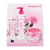 Dermacol Rose Flower Подаръчен комплект крем сапун Rose Flower Care 250 ml + крем за ръце Rose Flower Care 30 ml + пилинг за тяло Rose Flower Shower 200 ml