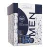 Nivea Men Deep Collection Подаръчен комплект крем за лице, тяло и ръце Men Creme 75 ml + крем за след бръснене Men Deep Comfort 100 ml + антиперспирант Men Deep Darkwood 50 ml + душ гел Men Deep Clean 250 ml