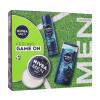 Nivea Men Feeling Game On Подаръчен комплект крем за лице, тяло и ръце Men Creme 150 ml + антиперспирант Men Ultra Charge 150 ml + душ гел Men Ultra Charge 250 ml