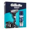 Gillette Mach3 Charcoal Подаръчен комплект самобръсначка Mach3 Charcoal 1 бр. + гел за бръснене Series Shave Gel Cleansing With Charcoal 200 ml