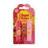 Chupa Chups Lip Balm Duo SET1 Подаръчен комплект балсам за устни 4 г диня + балсам за устни 4 г праскова