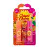 Chupa Chups Lip Balm Duo SET2 Подаръчен комплект балсам за устни 4 g Orange Pop + балсам за устни 4 g Strawberry Swirl