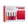 Clarins Lip Comfort Oil Radiant Lips Collection Подаръчен комплект масло за устни Lip Comfort Oil 7 ml 01 Honey + масло за устни Lip Comfort Oil 7 ml 02 Raspberry + масло за устни Lip Comfort Oil 7 ml 03 Cherry + масло за устни Lip Comfort Oil 7 ml 04 Pitaya + козметична чантичка