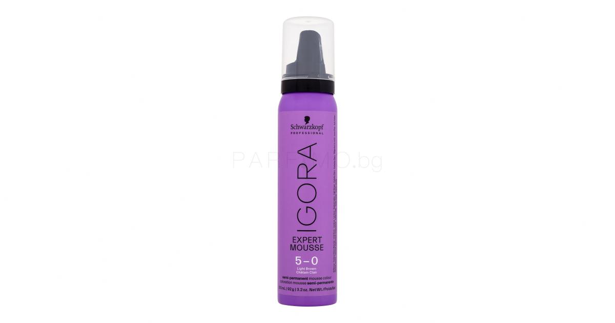 Schwarzkopf Professional Igora Expert Mousse Боя за коса за жени 100 Ml Нюанс 5 0 Light Brown 0943