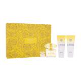 Versace Yellow Diamond Подаръчен комплект EDT 90 ml + лосион за тяло 100 ml + душ гел 100 ml + EDT 5 ml увредена кутия