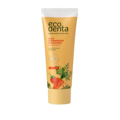 Ecodenta Toothpaste Wild Strawberry Flavoured Паста за зъби за деца 75 ml увредена кутия