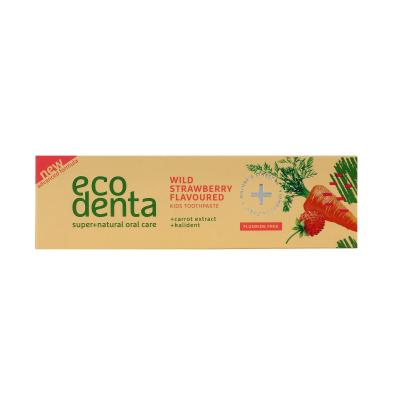 Ecodenta Toothpaste Wild Strawberry Flavoured Паста за зъби за деца 75 ml увредена кутия