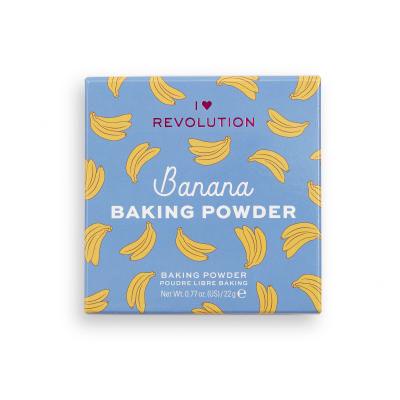 I Heart Revolution Loose Baking Powder Пудра за жени 22 g Нюанс Banana