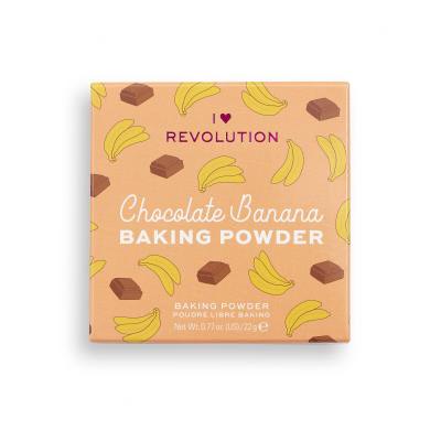 I Heart Revolution Loose Baking Powder Пудра за жени 22 g Нюанс Chocolate Banana