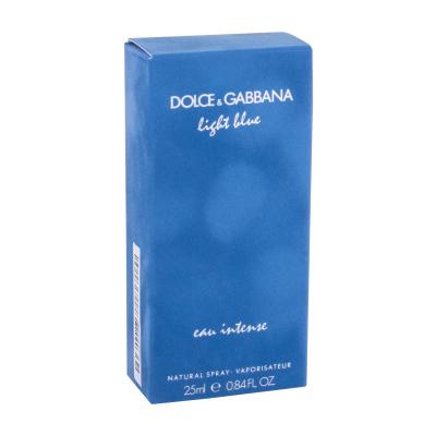 Dolce&amp;Gabbana Light Blue Eau Intense Eau de Parfum за жени 25 ml увредена кутия