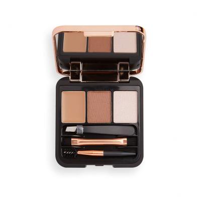 Makeup Revolution London Brow Sculpt Kit Комплекти и палитри за вежди за жени 2,2 g Нюанс Brown