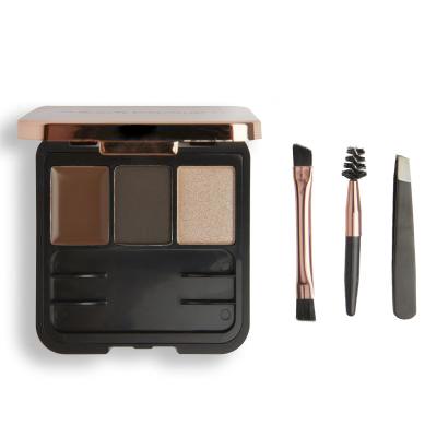 Makeup Revolution London Brow Sculpt Kit Комплекти и палитри за вежди за жени 2,2 g Нюанс Dark Brown