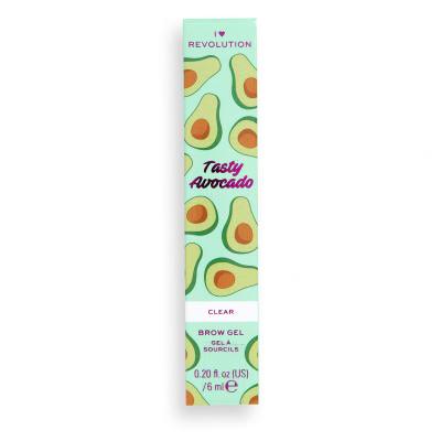 I Heart Revolution Tasty Avocado Brow Gel Спирала за вежди за жени 6 ml Нюанс Clear