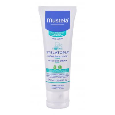 Mustela Bébé Stelatopia Emollient Cream Дневен крем за лице за деца 40 ml