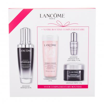 Lancôme Advanced Génifique Подаръчен комплект серум за лице 50 ml + лек околоочен крем Light Pearl 5 ml + дневен крем за лице Génifique 15 ml + тоник за лице Tonique Confort 50 ml