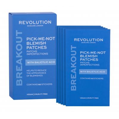 Revolution Skincare Breakout Pick-Me-Not Blemish Patches With Salicylic Acid Маска за лице за жени 60 бр