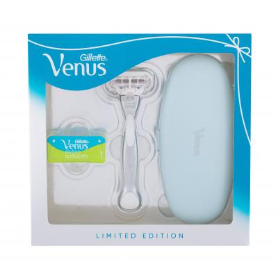 Gillette Venus Extra Smooth Platinum Подаръчен комплект самобръсначка с ножче Venus Extra Smooth Platinum 1 бр. + резервни ножчета Venus Extra Smooth 1 бр. + несесер