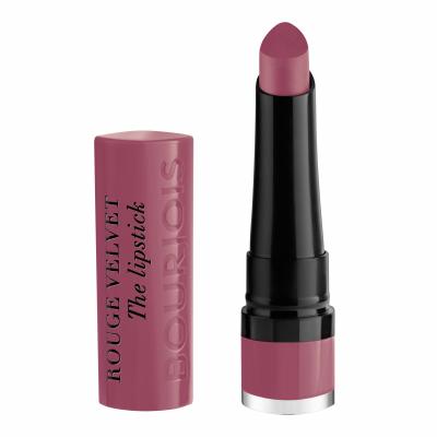 BOURJOIS Paris Rouge Velvet The Lipstick Червило за жени 2,4 g Нюанс 19 Place Des Roses