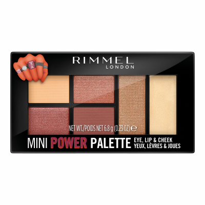 Rimmel London Mini Power Palette Контурираща палитра за жени 6,8 g Нюанс 006 Fierce