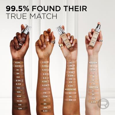 L&#039;Oréal Paris True Match Super-Blendable Foundation Фон дьо тен за жени 30 ml Нюанс 2.D/2.W