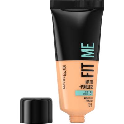 Maybelline Fit Me! Matte + Poreless Фон дьо тен за жени 30 ml Нюанс 124 Soft Sand