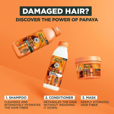 Garnier Fructis Hair Food Papaya Repairing Shampoo Шампоан за жени 350 ml