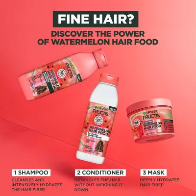 Garnier Fructis Hair Food Watermelon Plumping Shampoo Шампоан за жени 350 ml