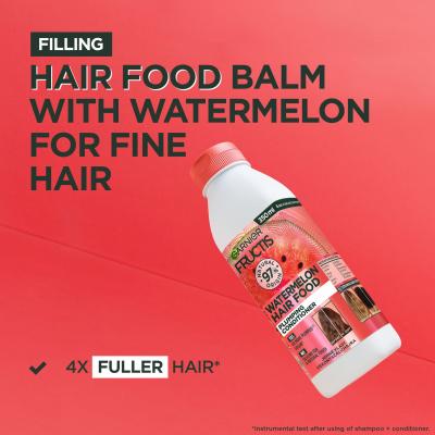 Garnier Fructis Hair Food Watermelon Plumping Conditioner Балсам за коса за жени 350 ml