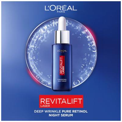 L&#039;Oréal Paris Revitalift Laser Pure Retinol Night Serum Серум за лице за жени 30 ml