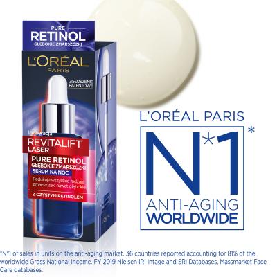 L&#039;Oréal Paris Revitalift Laser Pure Retinol Night Serum Серум за лице за жени 30 ml