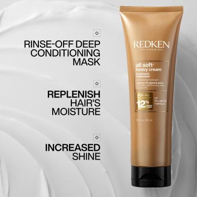 Redken All Soft Heavy Cream Treatment Маска за коса за жени 250 ml