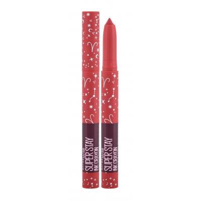 Maybelline Superstay Ink Crayon Matte Zodiac Червило за жени 1,5 g Нюанс 45 Hustle In Heels