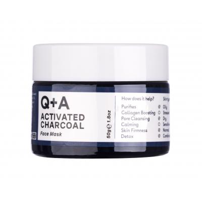 Q+A Activated Charcoal Маска за лице за жени 50 g