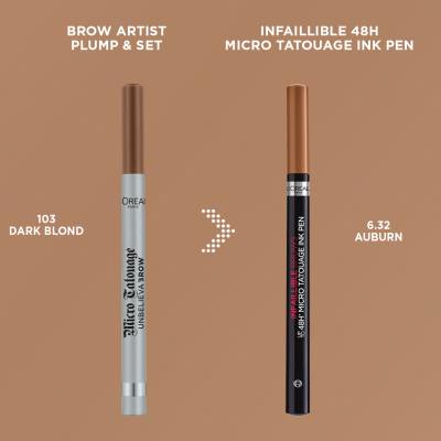 L&#039;Oréal Paris Infaillible Brows 48H Micro Tatouage Ink Pen Молив за вежди за жени 1 g Нюанс 6.32 Auburn