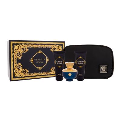 Versace Pour Femme Dylan Blue Подаръчен комплект EDP 100 ml + лосион за тяло 100 ml + душ гел 100 ml + козметична чантичка