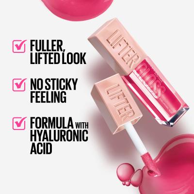 Maybelline Lifter Gloss Блясък за устни за жени 5,4 ml Нюанс 005 Petal