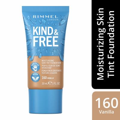 Rimmel London Kind &amp; Free Skin Tint Foundation Фон дьо тен за жени 30 ml Нюанс 160 Vanilla