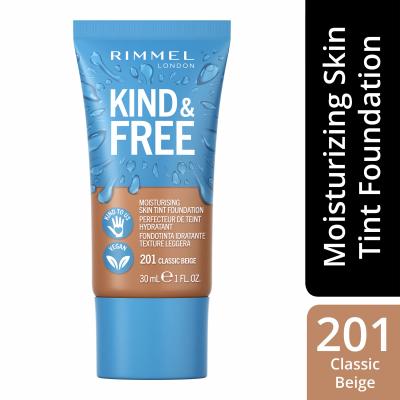 Rimmel London Kind &amp; Free Skin Tint Foundation Фон дьо тен за жени 30 ml Нюанс 201 Classic Beige