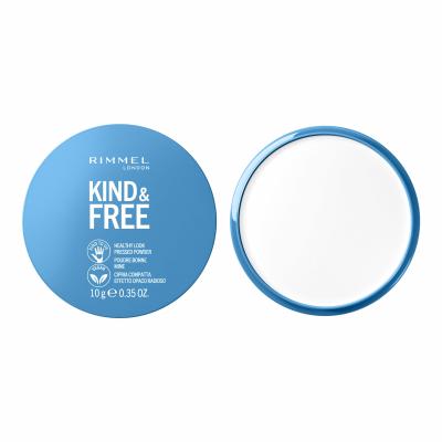 Rimmel London Kind &amp; Free Healthy Look Pressed Powder Пудра за жени 10 g Нюанс 01 Translucent