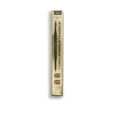 Revolution Pro Microfill Eyebrow Pencil Молив за вежди за жени 0,1 g Нюанс Soft Brown