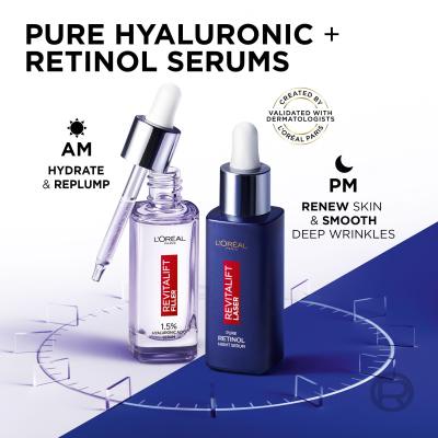 L&#039;Oréal Paris Revitalift Laser Pure Retinol Night Serum Серум за лице за жени 50 ml